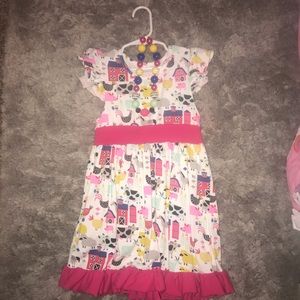 Little girls farm themed dress